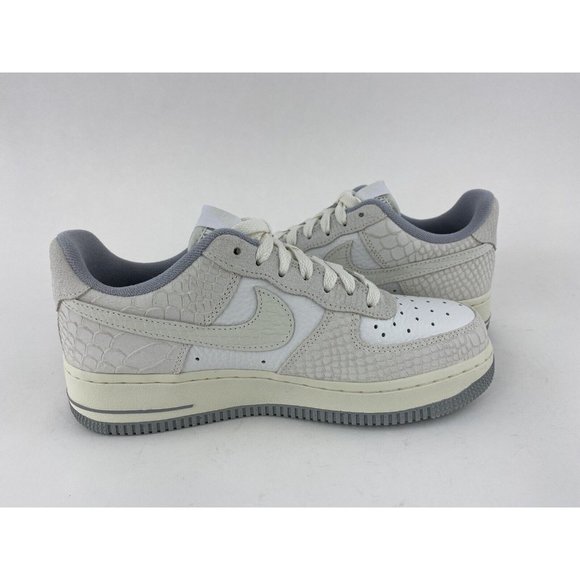 Nike Air Force 1 07 White Python Women's Sneakers Shoes Grey Snake DX2678 100 - Picture 11 of 12
